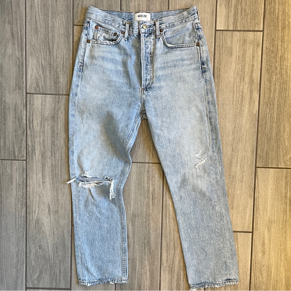 Agolde RILEY HIGH RISE STRAIGHT JEANS